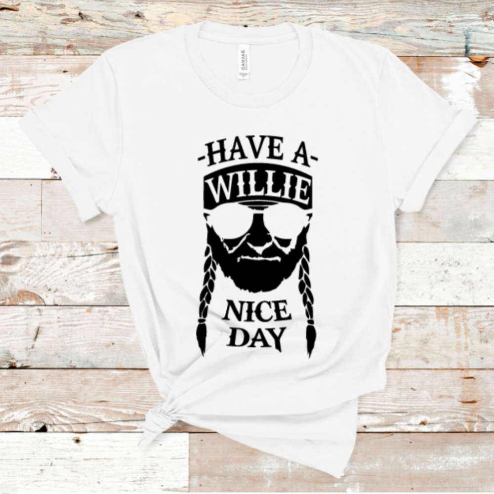 Boutique Unisex Funny Willie Nelson Shirt